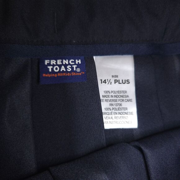 NWT French Toast Womens 14.5 Plus 34x22 Navy Blue Pleated Skirt Uniform - Picture 4 of 6